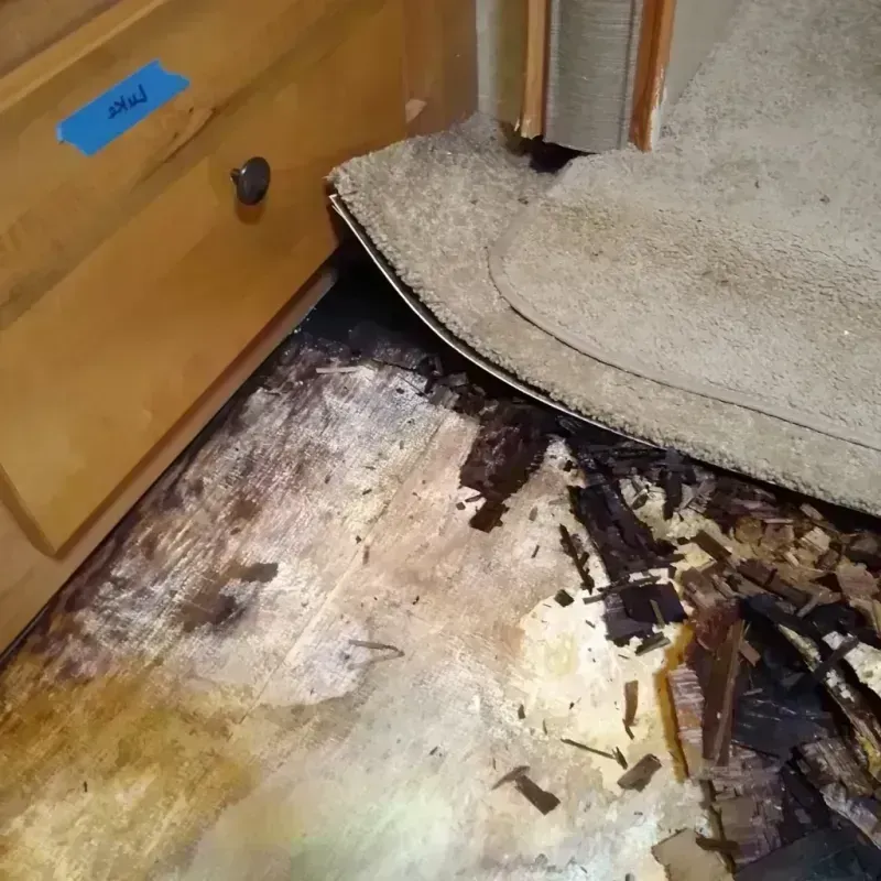 Wood Floor Water Damage in West New York, NJ